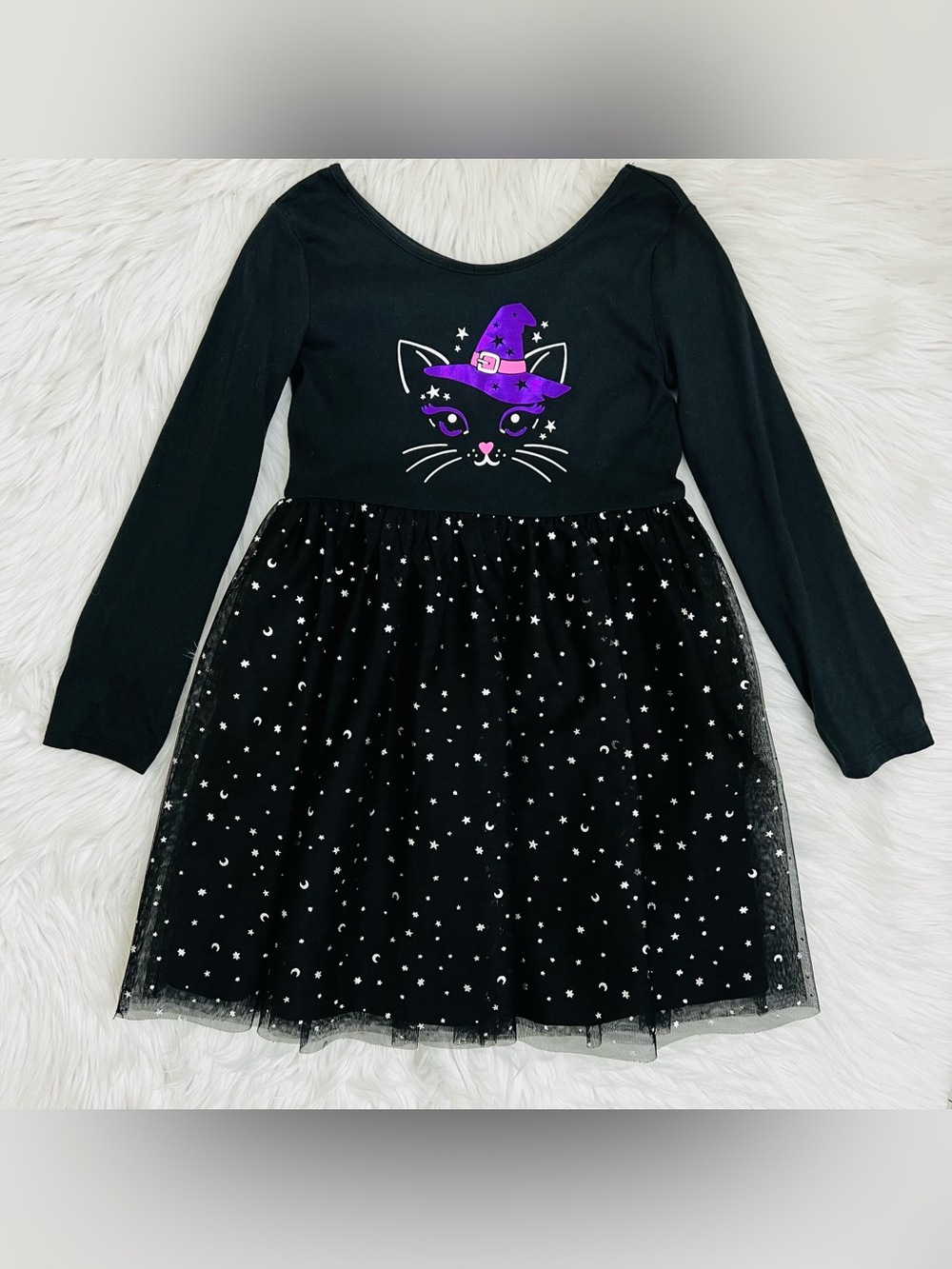 NWOT Jumping Beans Girls Halloween Witch Kitty Ballet Top Tutu Dress Sz 5